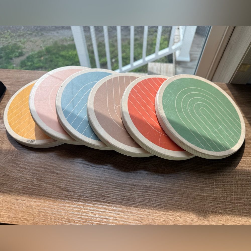 Colorful kids stepping stone set